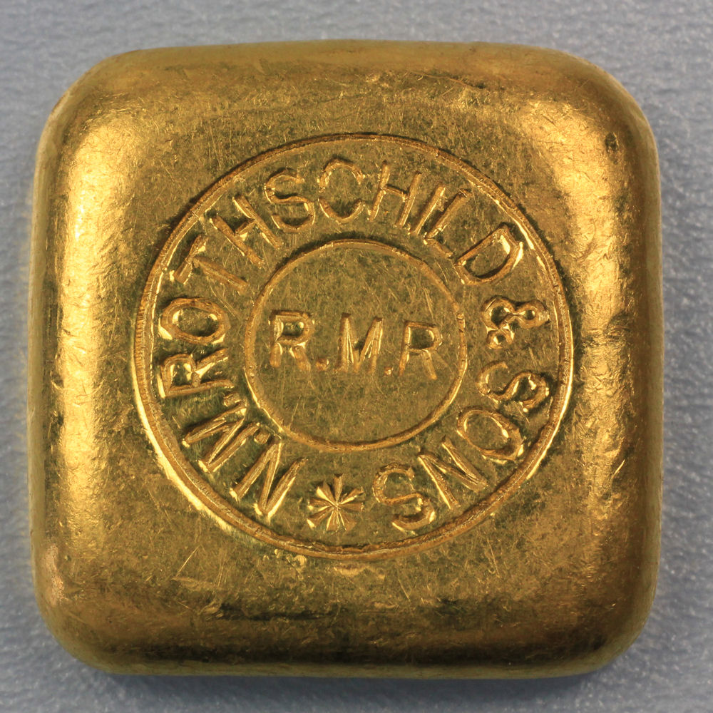 Goldbarren 50g ROTHSCHILD & Sons (Rundstempel) - Hauptansicht