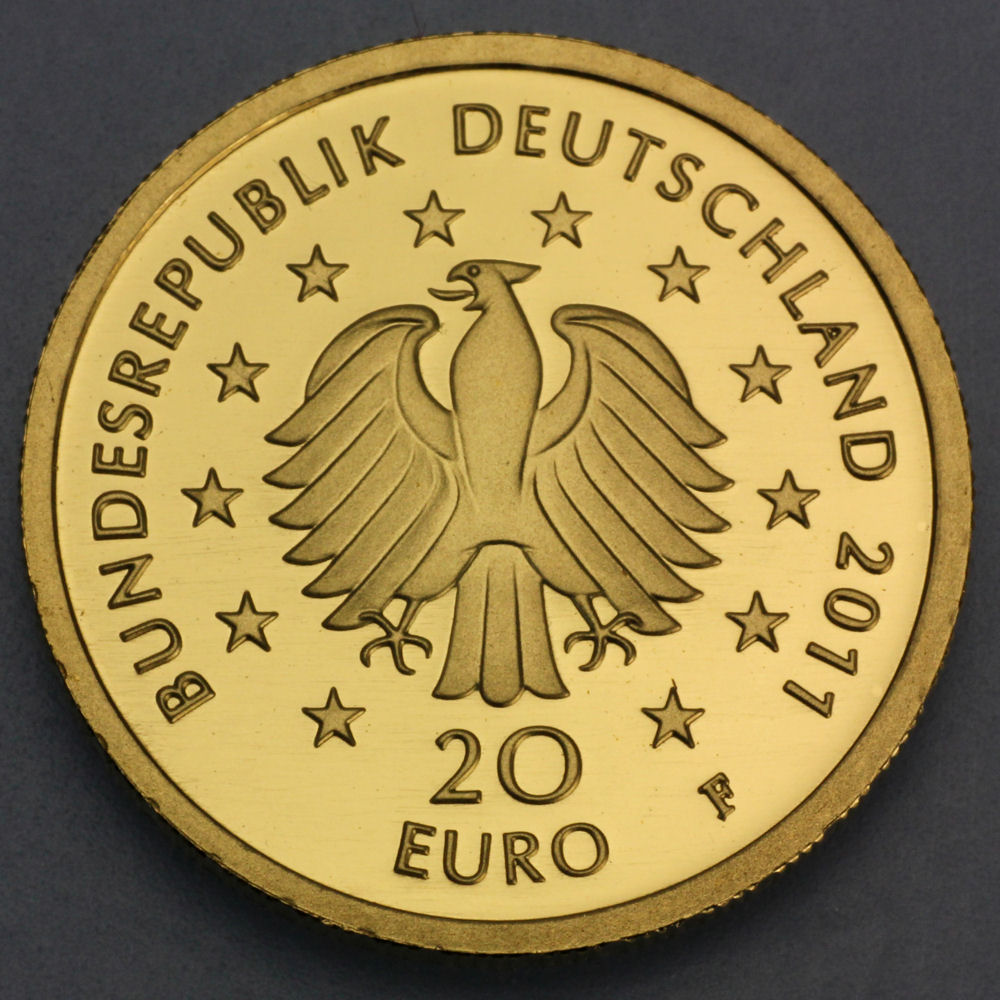Goldmünze 20 Euro "Buche" 2011 Deutscher Wald (Deutschland) - Detailansicht 1