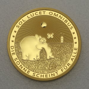 Goldmünze 1oz "Sol Lucet Omnibus" 2022 Ottifanten – Sunnyfant (Tuvalu) - Hauptansicht