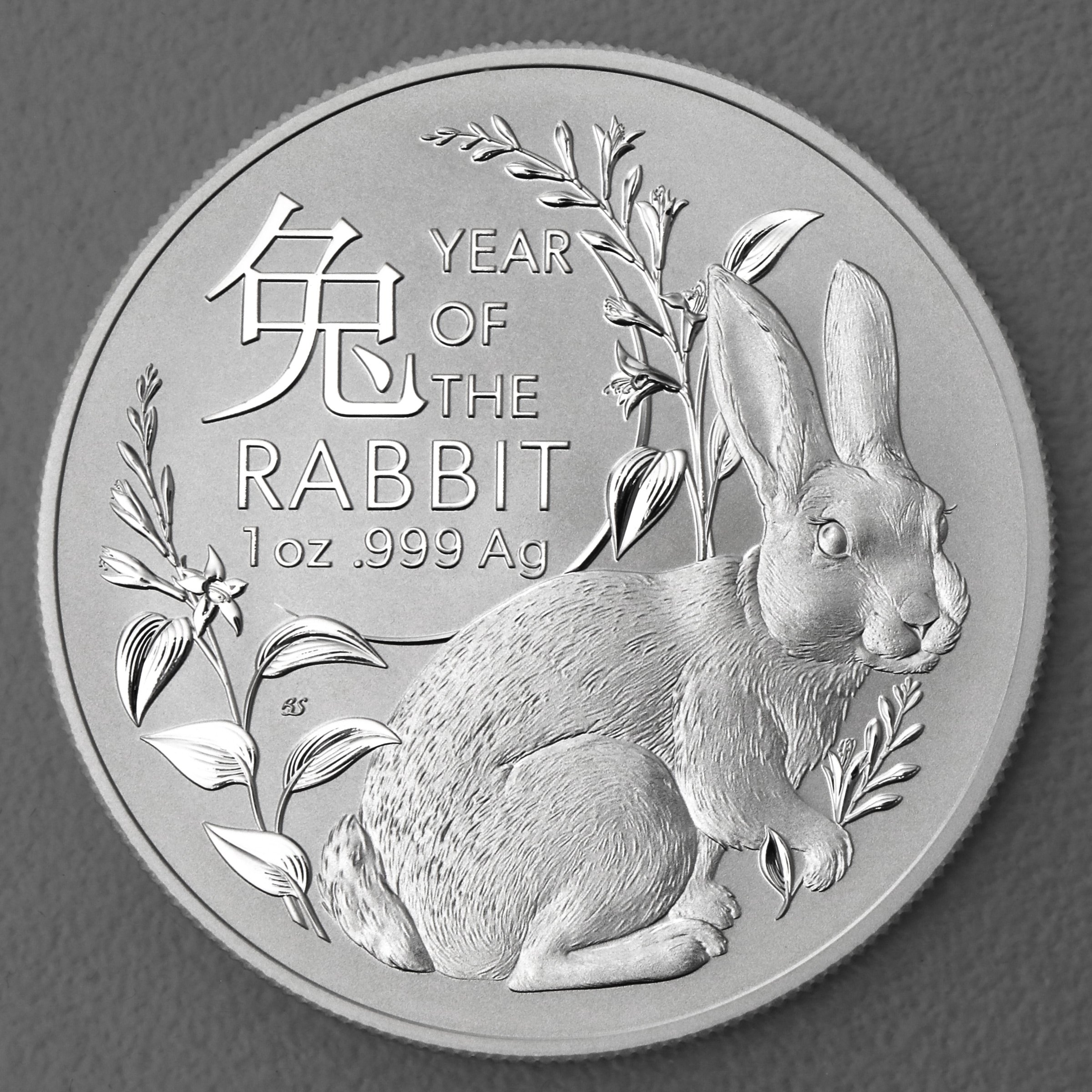 Silbermünze 1oz "Hase" 2023 Lunar II (RAM) – Year of the Rabbit 19% (Australien) - Hauptansicht