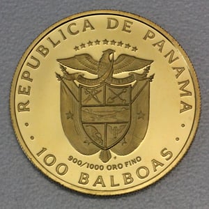 Goldmünze "100 Balboas" 1975 (Panama) - Miniaturansicht 2