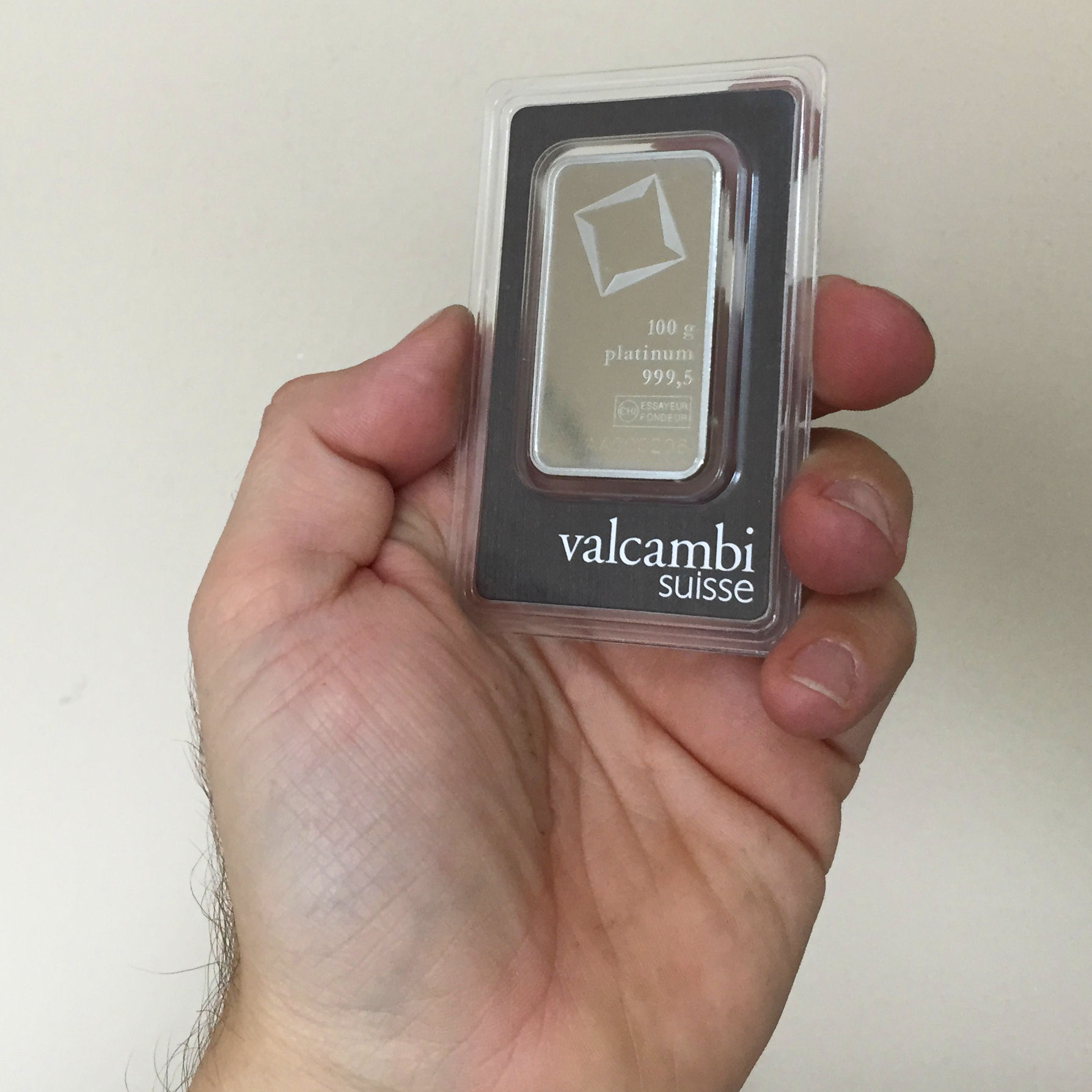 Platinbarren 100g VALCAMBI (Pt) - Detailansicht 3