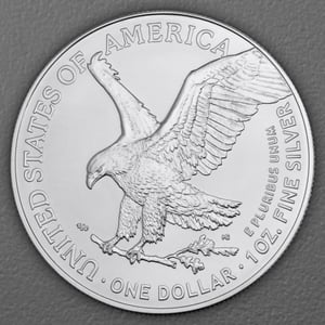 Silbermünze 1oz "American Eagle" aktueller Jahrgang (USA) 19% - Hauptansicht