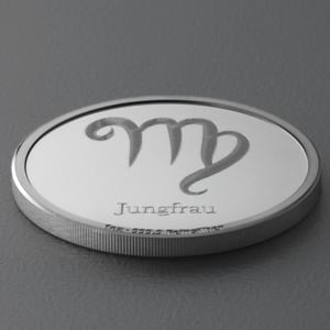 Silbermedaille 1oz "Sternzeichen Jungfrau" Gravurmedaille - Miniaturansicht 3
