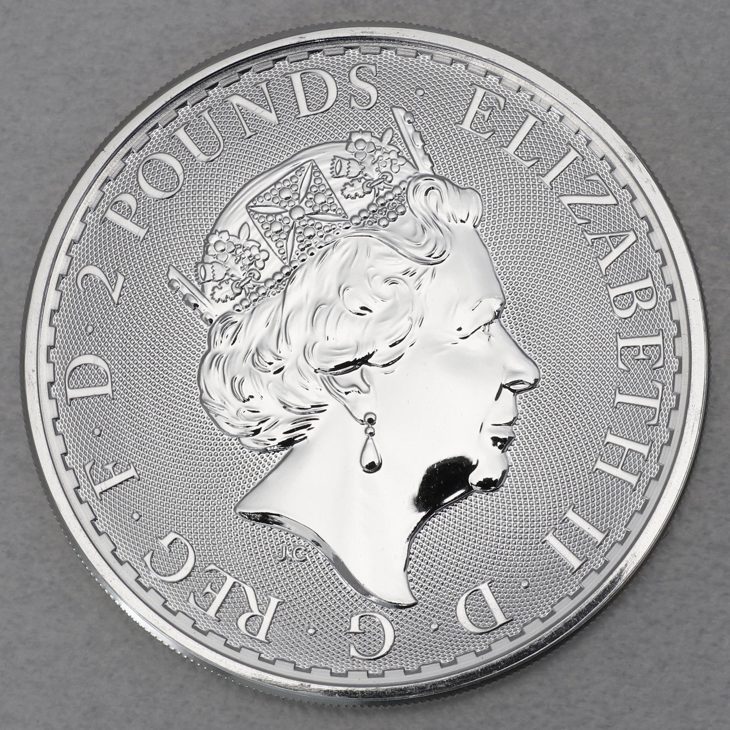 Silbermünze 1oz "Britannia" 2021 (vergoldet) (Großbritannien) - Detailansicht 1