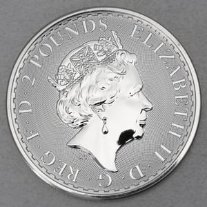 Silbermünze 1oz "Britannia" 2021 (vergoldet) (Großbritannien) - Miniaturansicht 2