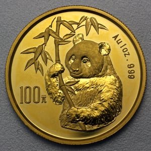 Goldmünze 1oz "Panda" 1995 (China) - Hauptansicht