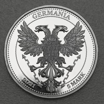 Silbermedaille 1oz "Chestnut Leaf" 2021 PROOF (PP) Mythical Forest (Polen) - Miniaturansicht 2