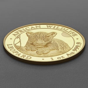 Goldmünze 1oz "Leopard" 2025 African Wildlife (Somalia) - Miniaturansicht 3