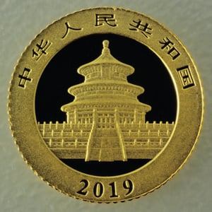 Goldmünze 1g "Panda" 2019 (China) - Miniaturansicht 2