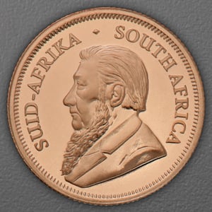 Goldmünze 50 x 1/10oz "Krügerrand" aktueller Jahrgang Tube (Südafrika) - Miniaturansicht 4
