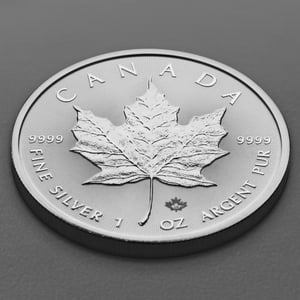 Silbermünze 1oz "Maple Leaf" aktueller Jahrgang 19% (Kanada) - Miniaturansicht 3