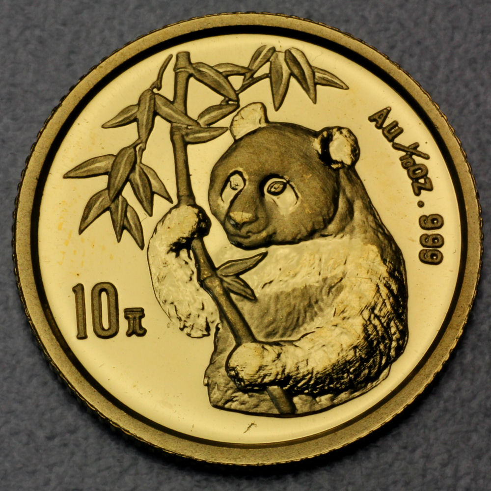 Goldmünze 1/10oz "Panda" 1995 (China) - Hauptansicht