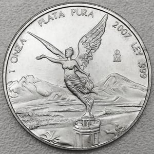 Silbermünze 1oz "Libertad" 2007 (Mexiko) - Miniaturansicht 1