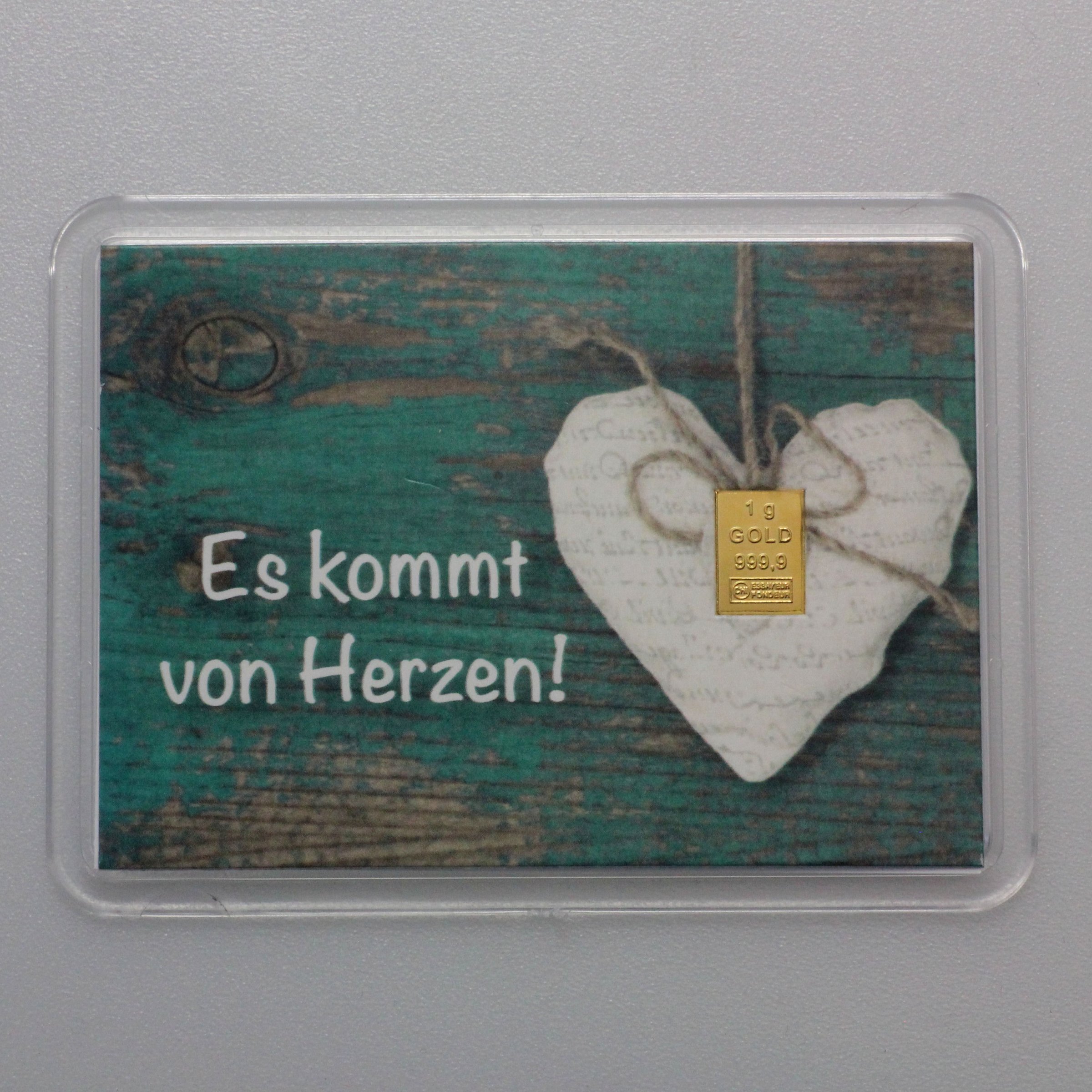 10x Motiveinleger "Es kommt von Herzen" - Hauptansicht