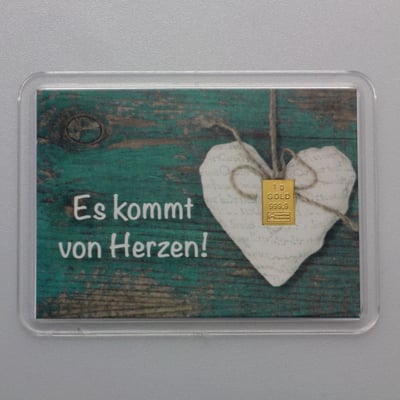 10x Motiveinleger "Es kommt von Herzen" - Hauptansicht