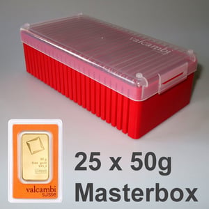 Goldbarren 25x 50g VALCAMBI (Masterbox) - Hauptansicht