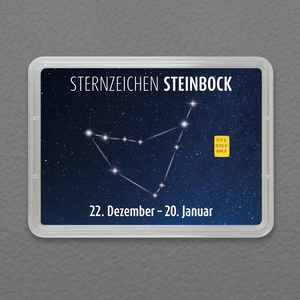 Goldbarren 0,5g "Sternzeichen: Steinbock" (Flip) - Hauptansicht