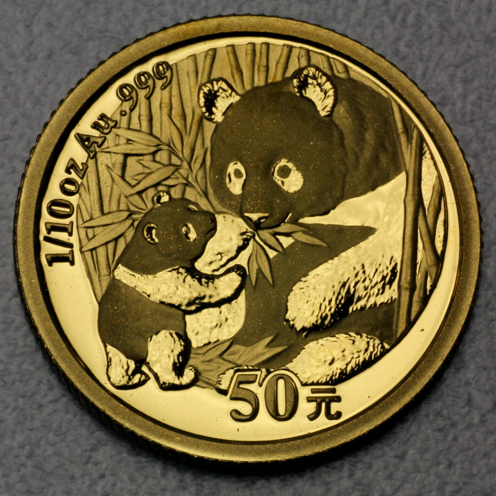 Goldmünze 1/10oz "Panda" 2005 (China) - Hauptansicht