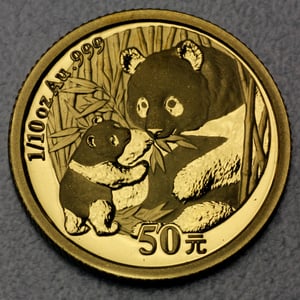 Goldmünze 1/10oz "Panda" 2005 (China) - Hauptansicht