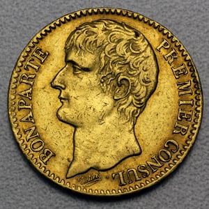 Goldmünze 40 Francs "Bonaparte Premier Consul" (Frankreich) - Hauptansicht