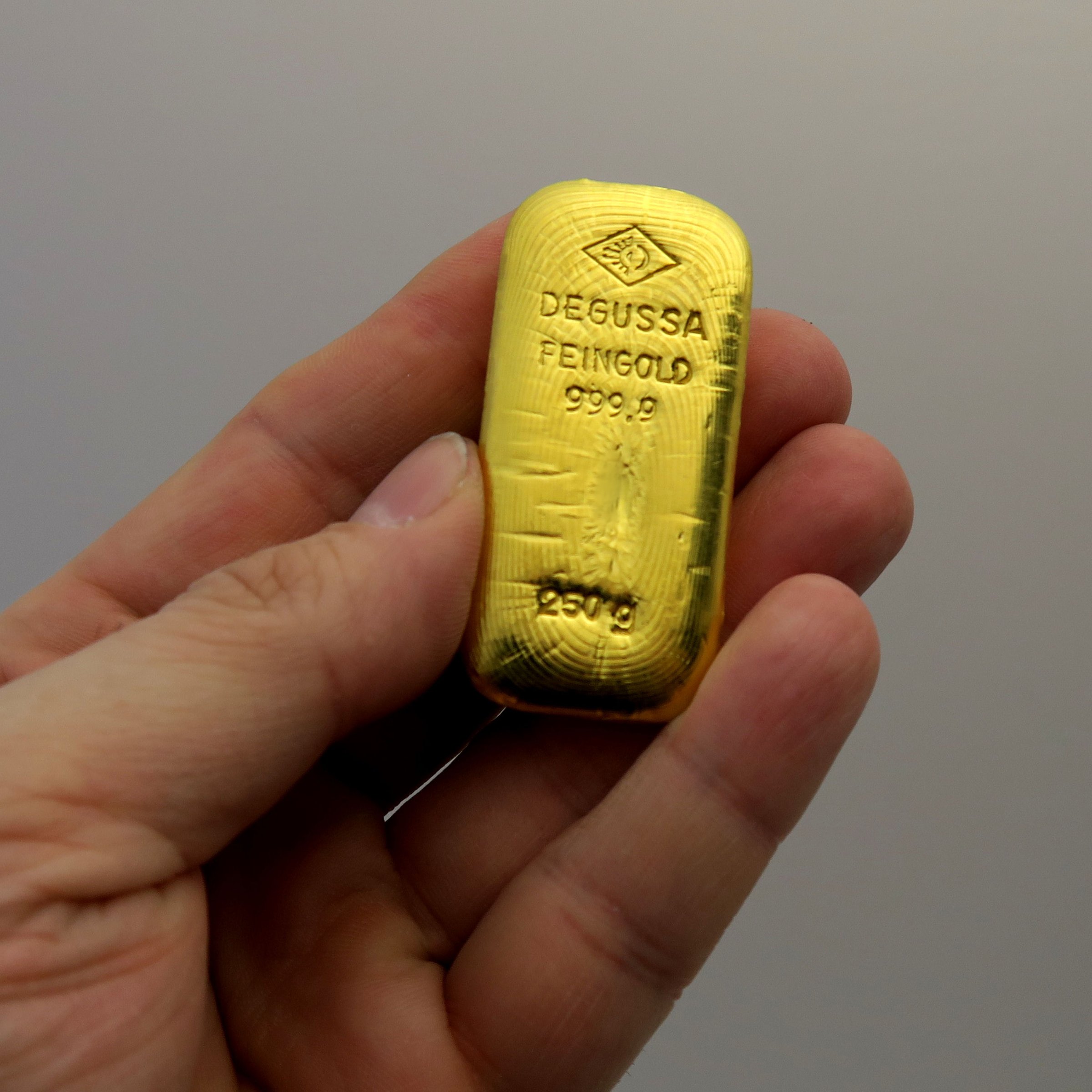 Goldbarren 250g DEGUSSA (alte Form) - Detailansicht 5
