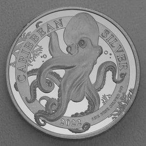 Silbermünze 1oz "Octopus 2022" Caribbean Silver (Barbados) - Hauptansicht