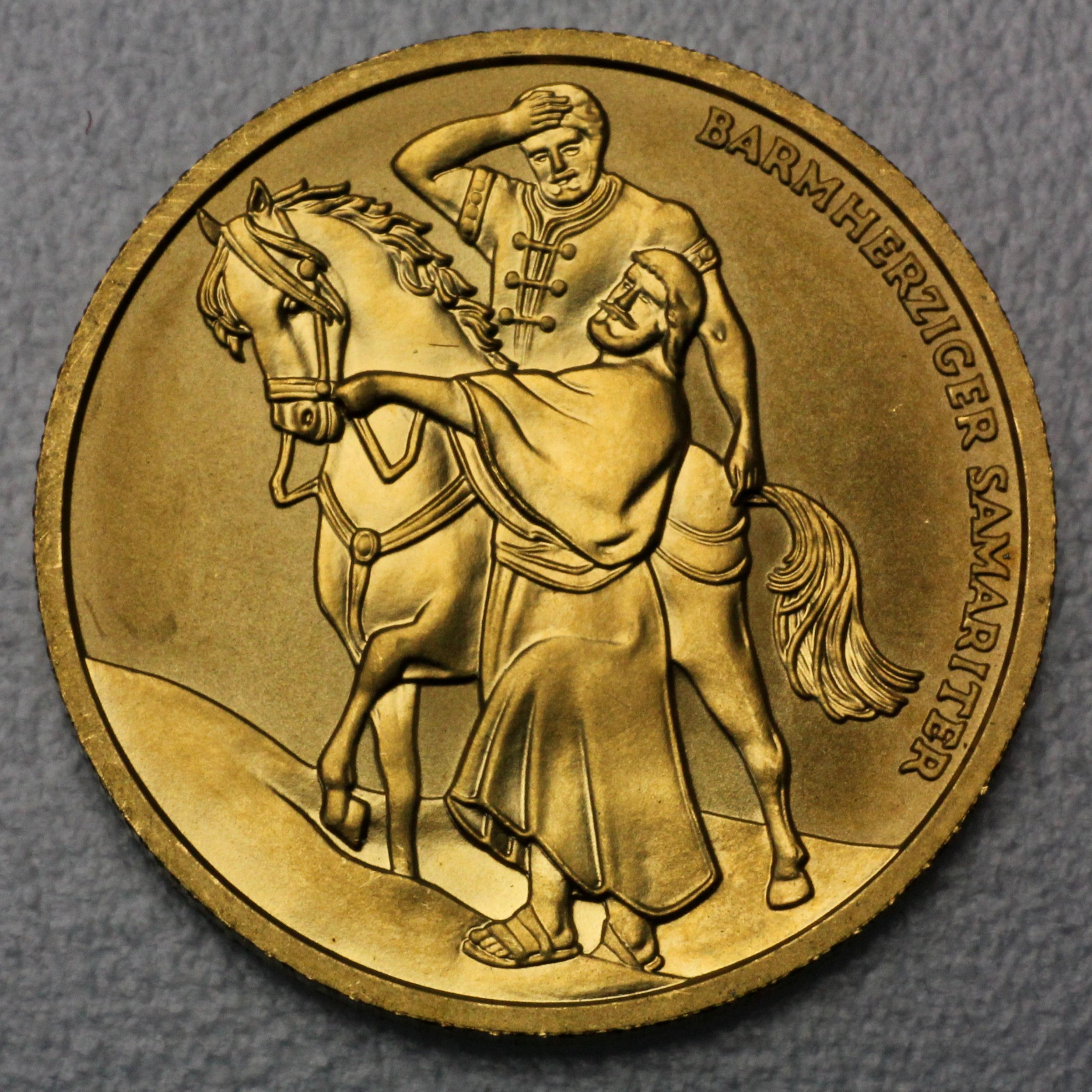 Goldmünze 50 Euro "Nächstenliebe" 2003 (PP) 2000 Jahre Christentum (Österreich) - Hauptansicht