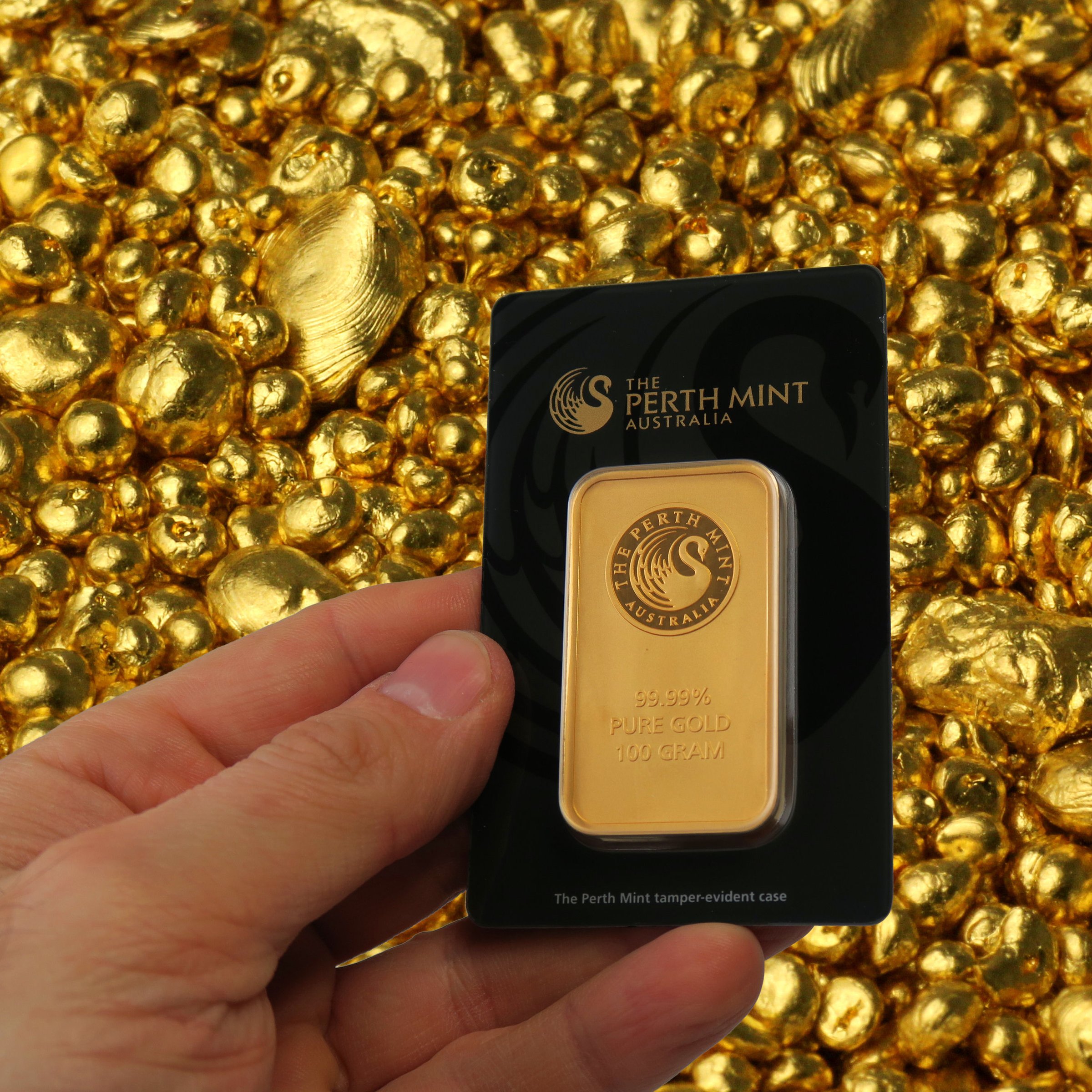 Goldbarren 100g THE PERTH MINT "Känguru" - Detailansicht 4