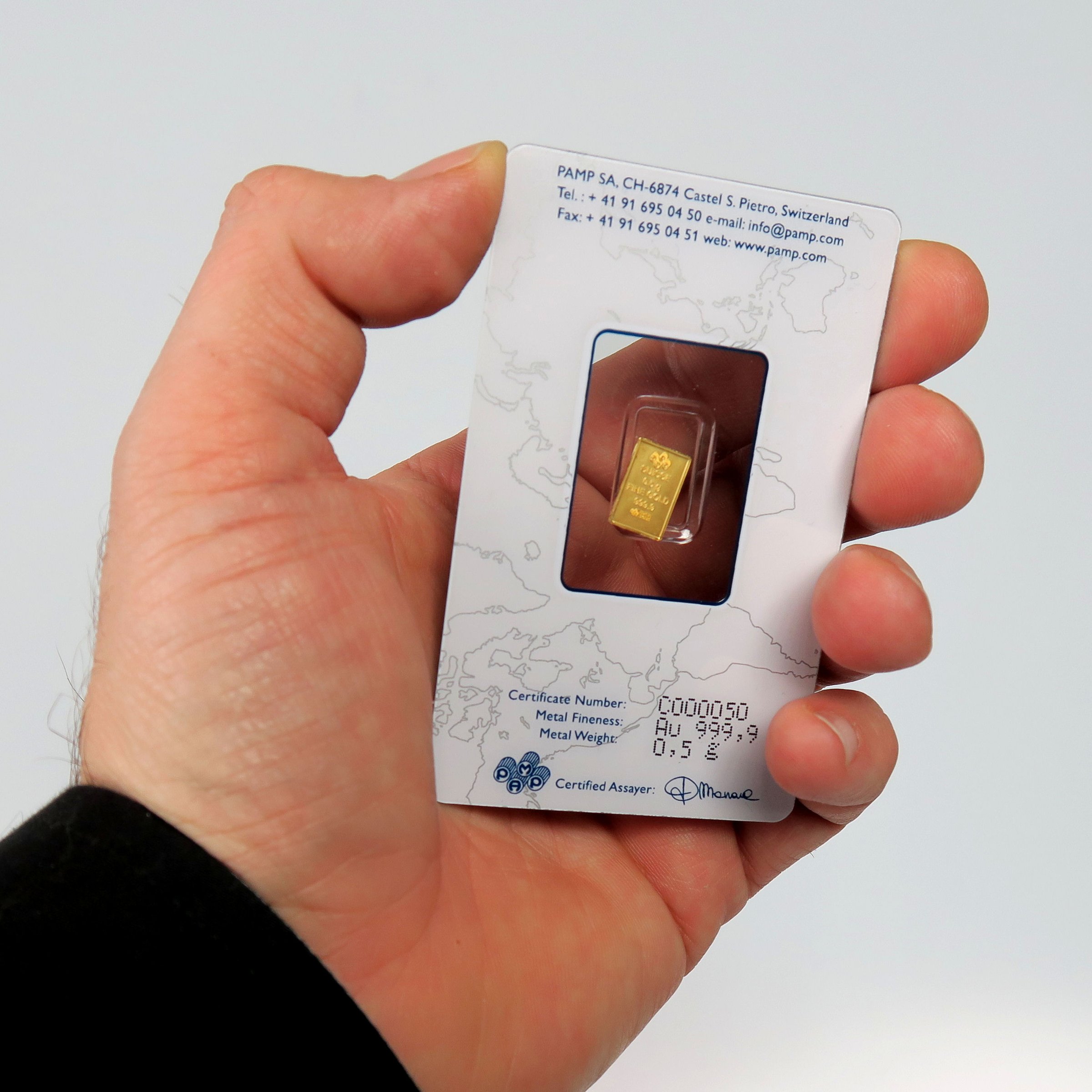 Goldbarren 0,5g PAMP "Fortuna" - Detailansicht 2