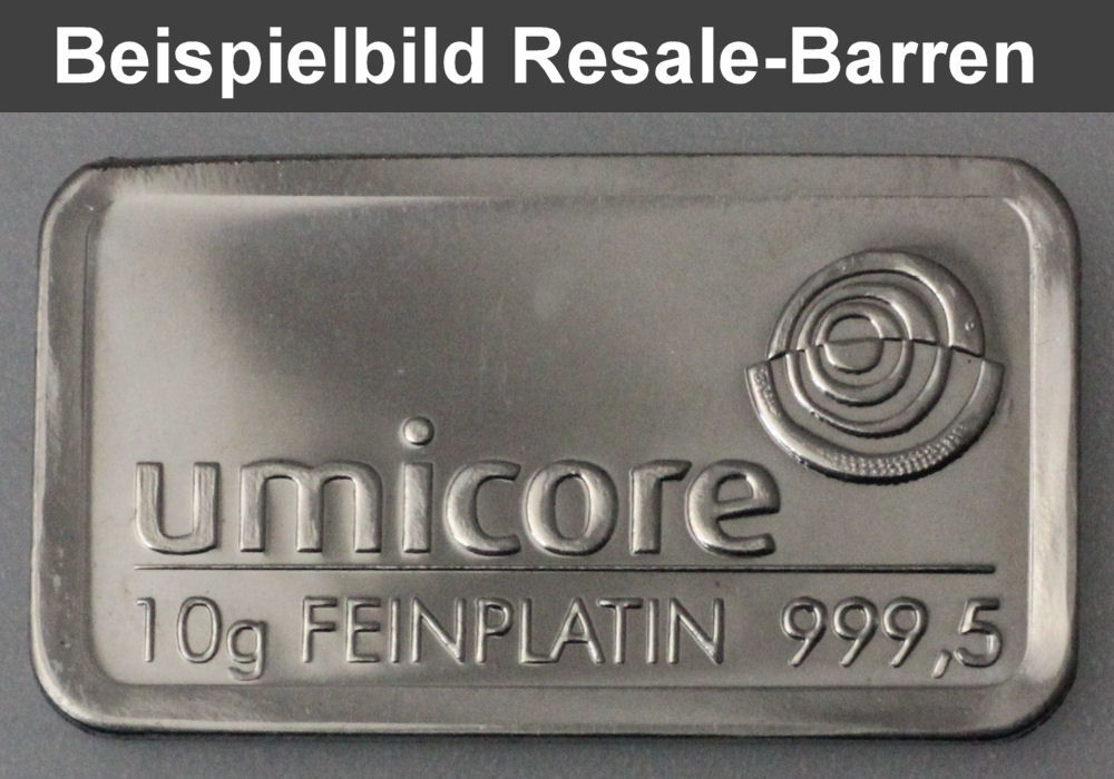 Platinbarren 10g (Resale) - Detailansicht 3