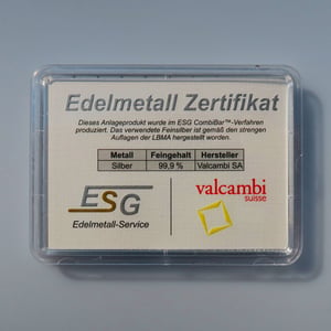 Silberbarren 1g "Silber bekommt man geschenkt" - Miniaturansicht 4