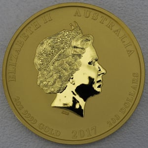Goldmünze 2oz "Hahn" 2017 Lunar II – Year of the Rooster (Australien) - Miniaturansicht 2