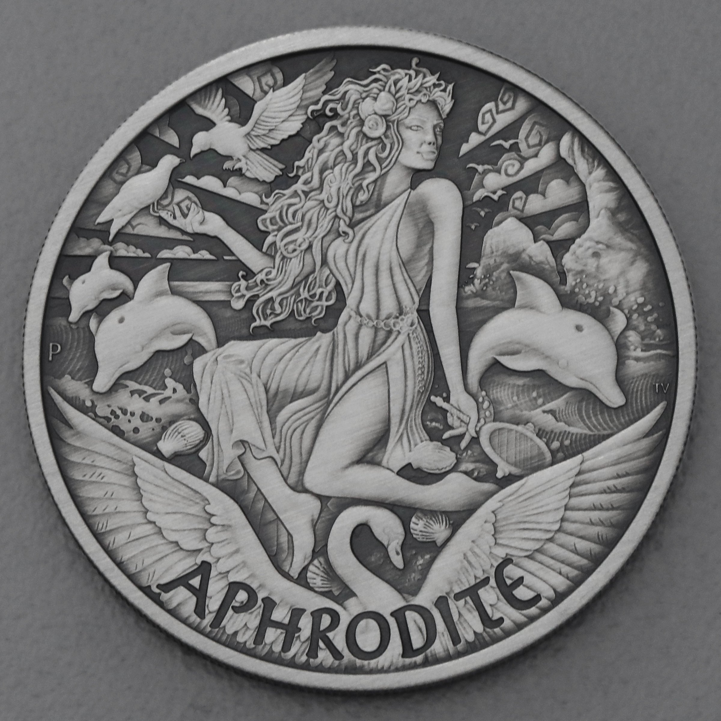 Silbermünze 1oz "Aphrodite 2022" (AF) Gods of Olympus (Tuvalu) - Hauptansicht