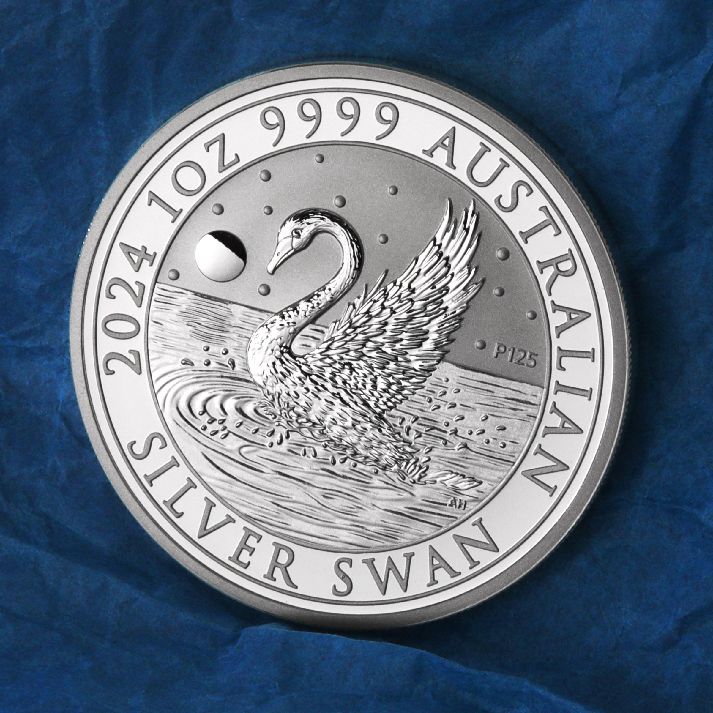 Silbermünze 1oz "Schwan" 2024 Australian Silver Swan (Australien) - Detailansicht 4