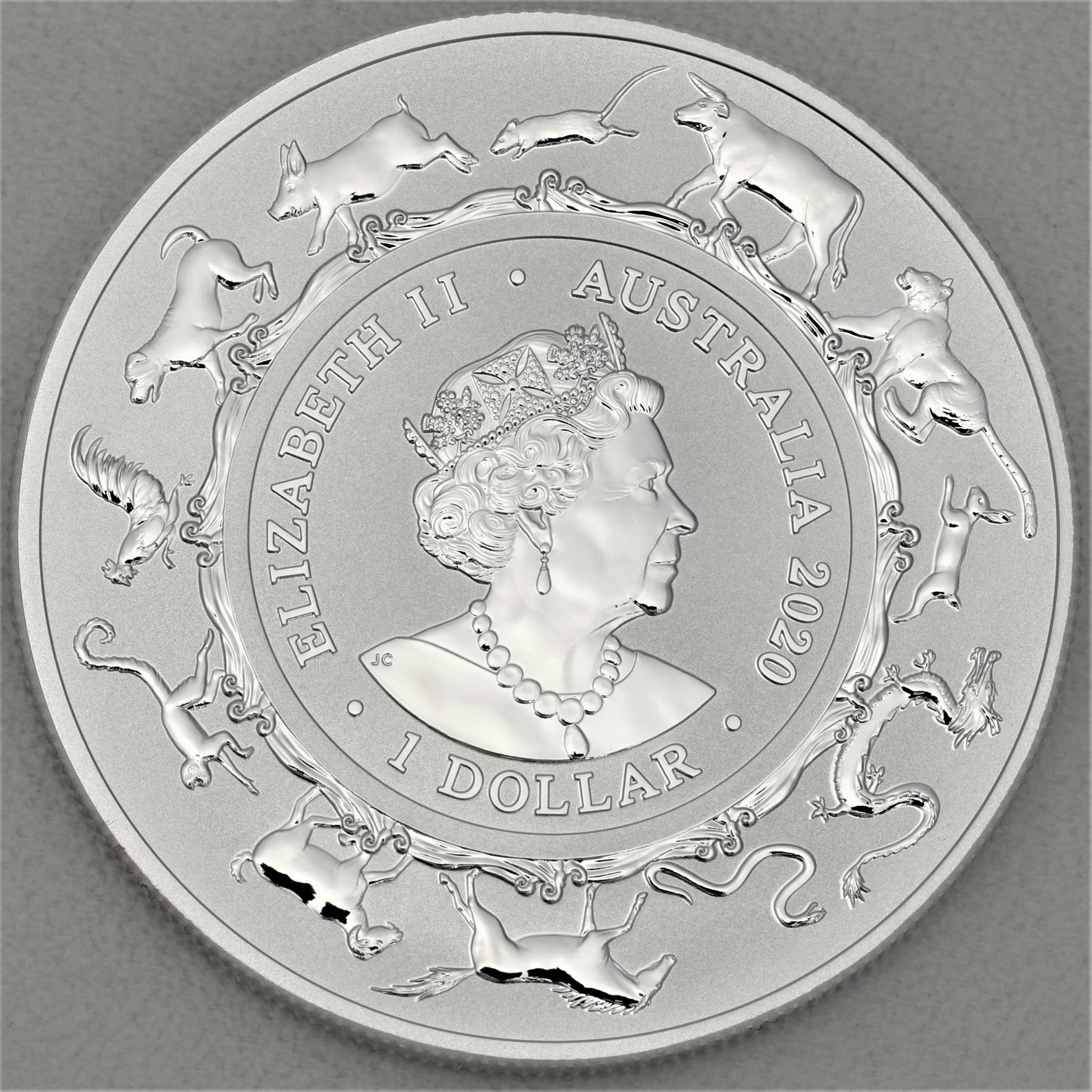 Silbermünze 1oz "Jahr der Ratte" 2020 Royal Australian Mint (Australien) - Detailansicht 1