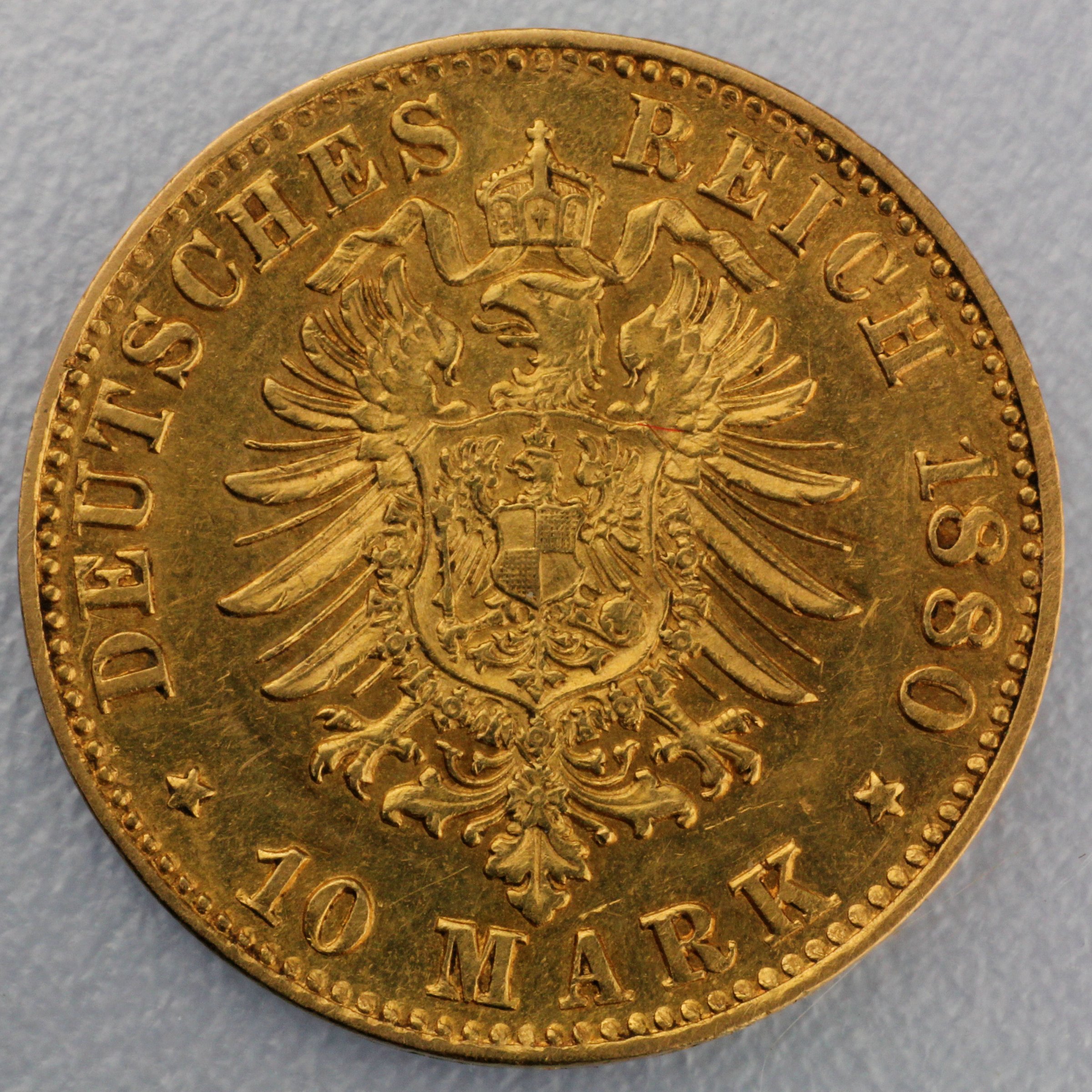 Goldmünze 10 Mark "Ludwig IV." (Hessen) - Detailansicht 1