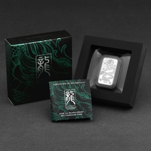 Silbermünzbarren 1oz "Rectangular Dragon" 2026 (PP) (Australien) - Miniaturansicht 5