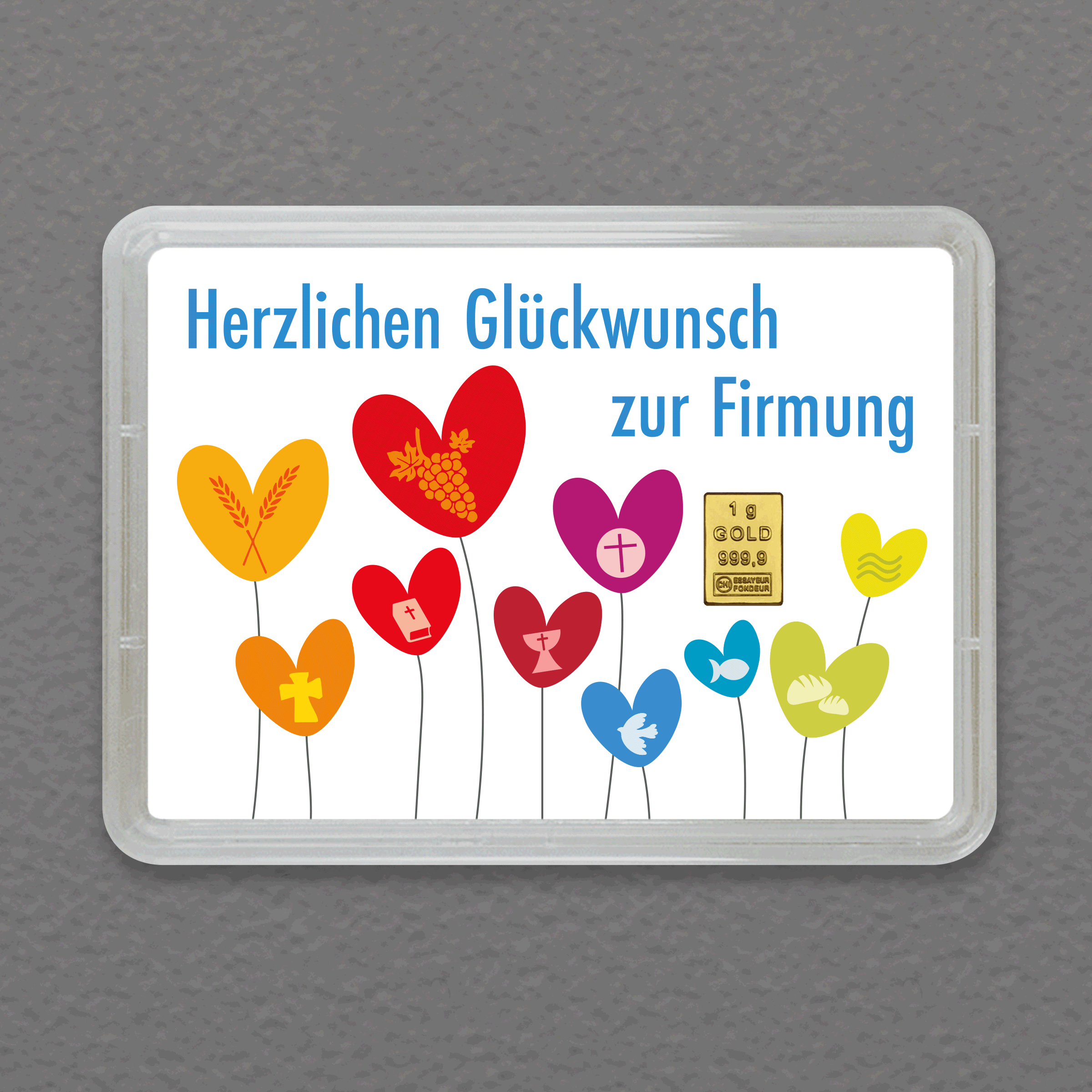 Goldbarren 1g "Firmung" (Flip) - Hauptansicht