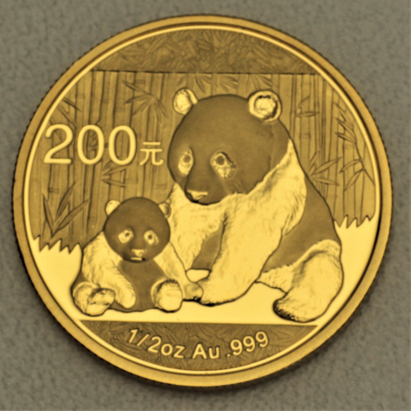 Goldmünze 1/2oz "Panda" 2012 (China) - Hauptansicht