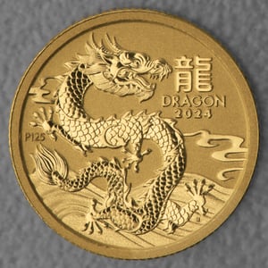 Goldmünze 1/20oz "Drache" 2024 Lunar III – Year of the Dragon (Australien) - Hauptansicht