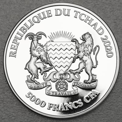 Silbermünze 1oz "Mandala Buffalo" 2020 (Tschad) - Miniaturansicht 2