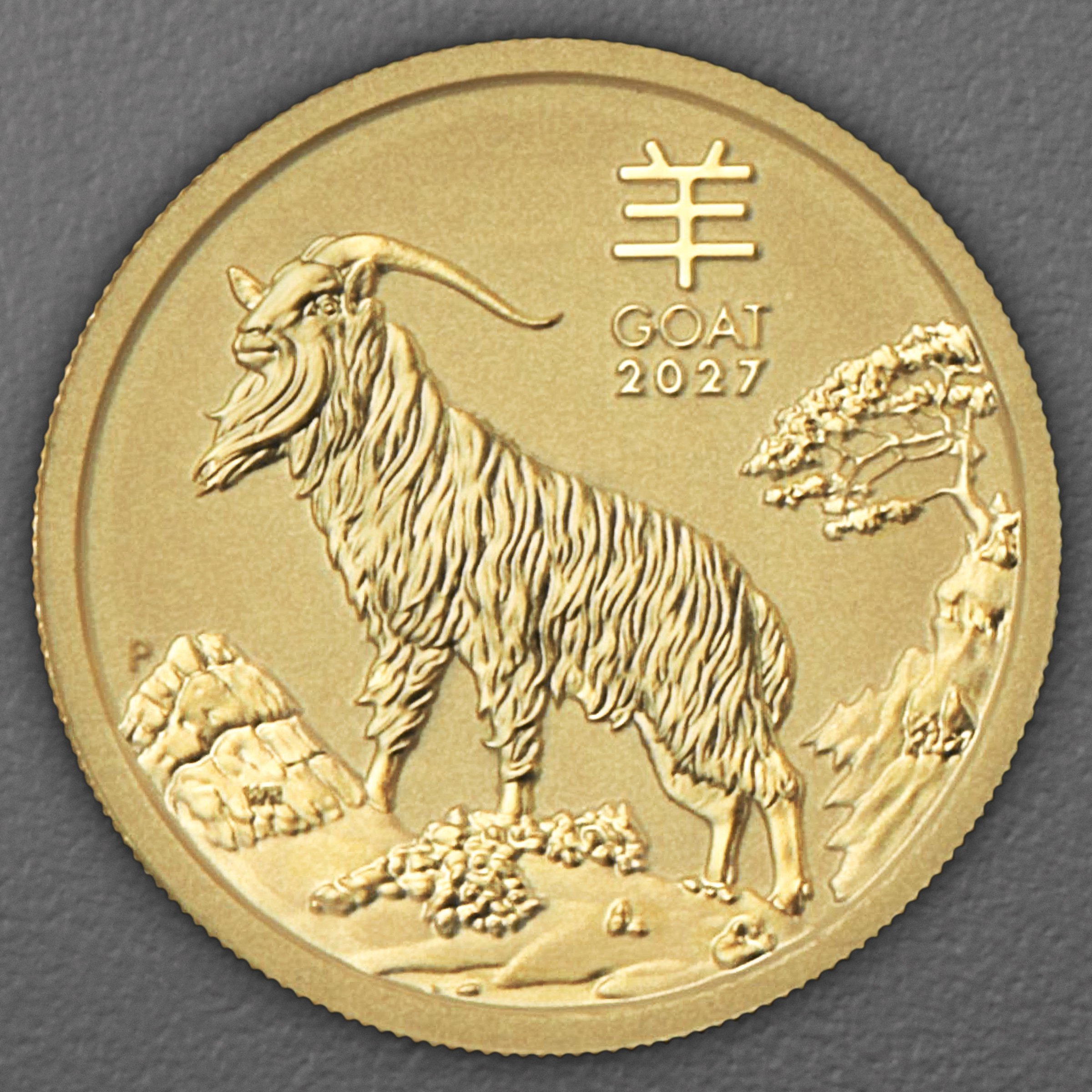 Goldmünze 1/20oz "Ziege" 2027 Lunar III – Year of the Goat (Australien) - Hauptansicht