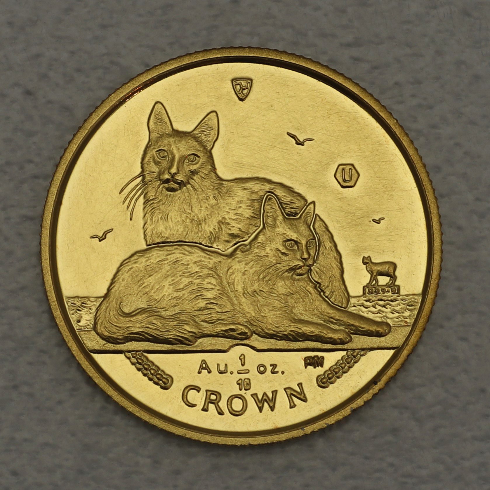 Goldmünze 1/10oz "Turkish Angora Cat" 2011 Cats (Isle of Man) - Hauptansicht