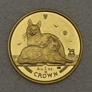 Goldmünze 1/10oz "Turkish Angora Cat" 2011 Cats (Isle of Man) - Miniaturansicht 1