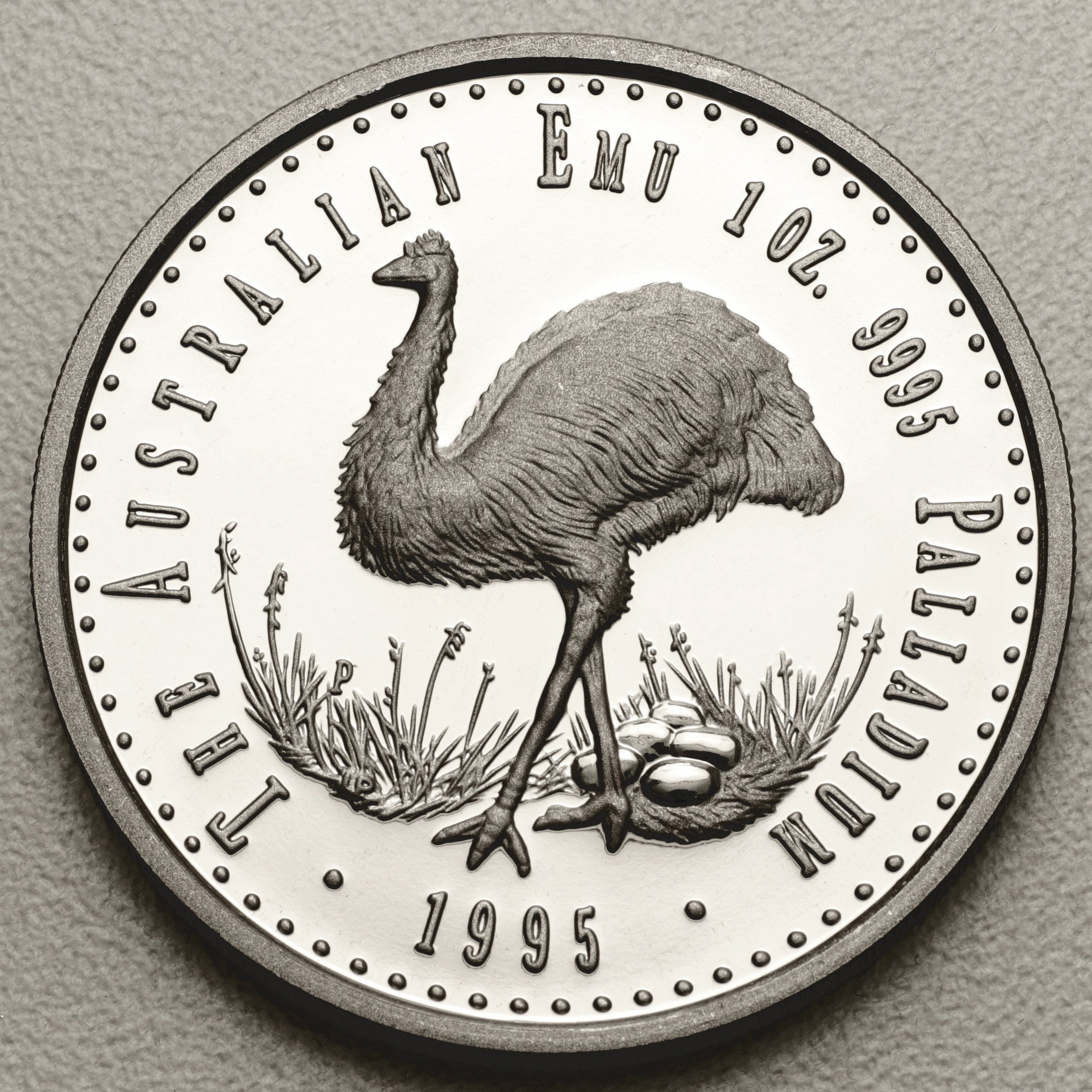 Palladiummünze 1oz "Emu" 1995 (Australien) - Hauptansicht