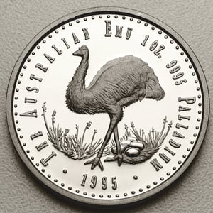 Palladiummünze 1oz "Emu" 1995 (Australien) - Miniaturansicht 1