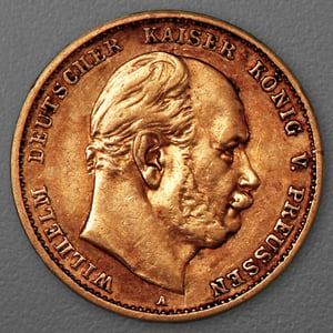 Goldmünze 10 Mark "Wilhelm I." 1878-A J.245 (Preußen) - Hauptansicht