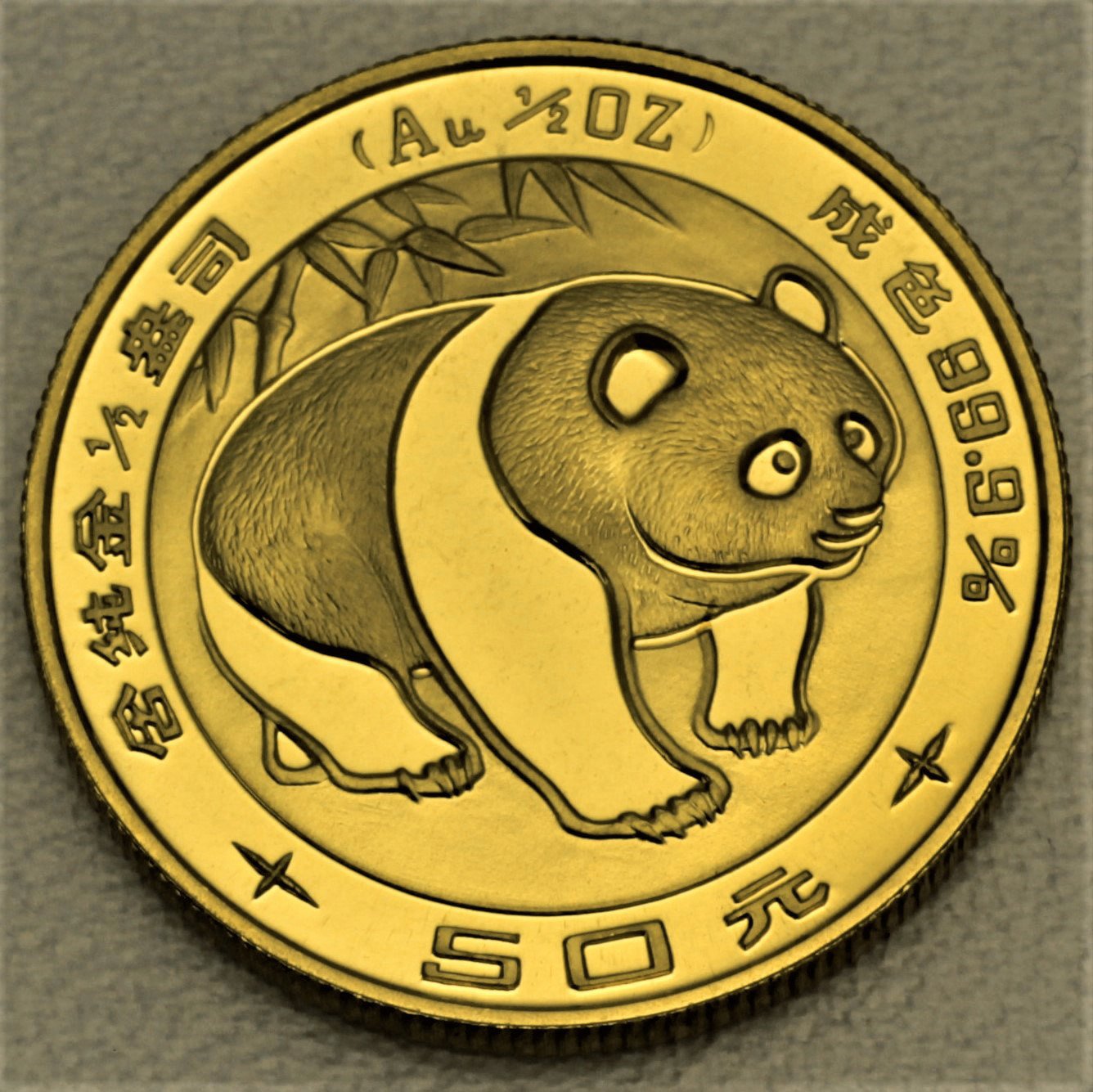 Goldmünze 1/2oz "Panda" 1983 (China) - Hauptansicht