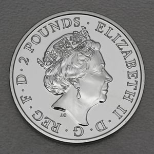 Silbermünze 1oz "Affe" 2016 Lunar – Year of the Monkey (Großbritannien) - Miniaturansicht 2